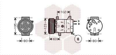 VAN WEZEL Kompressor,kliimaseade 4300K404